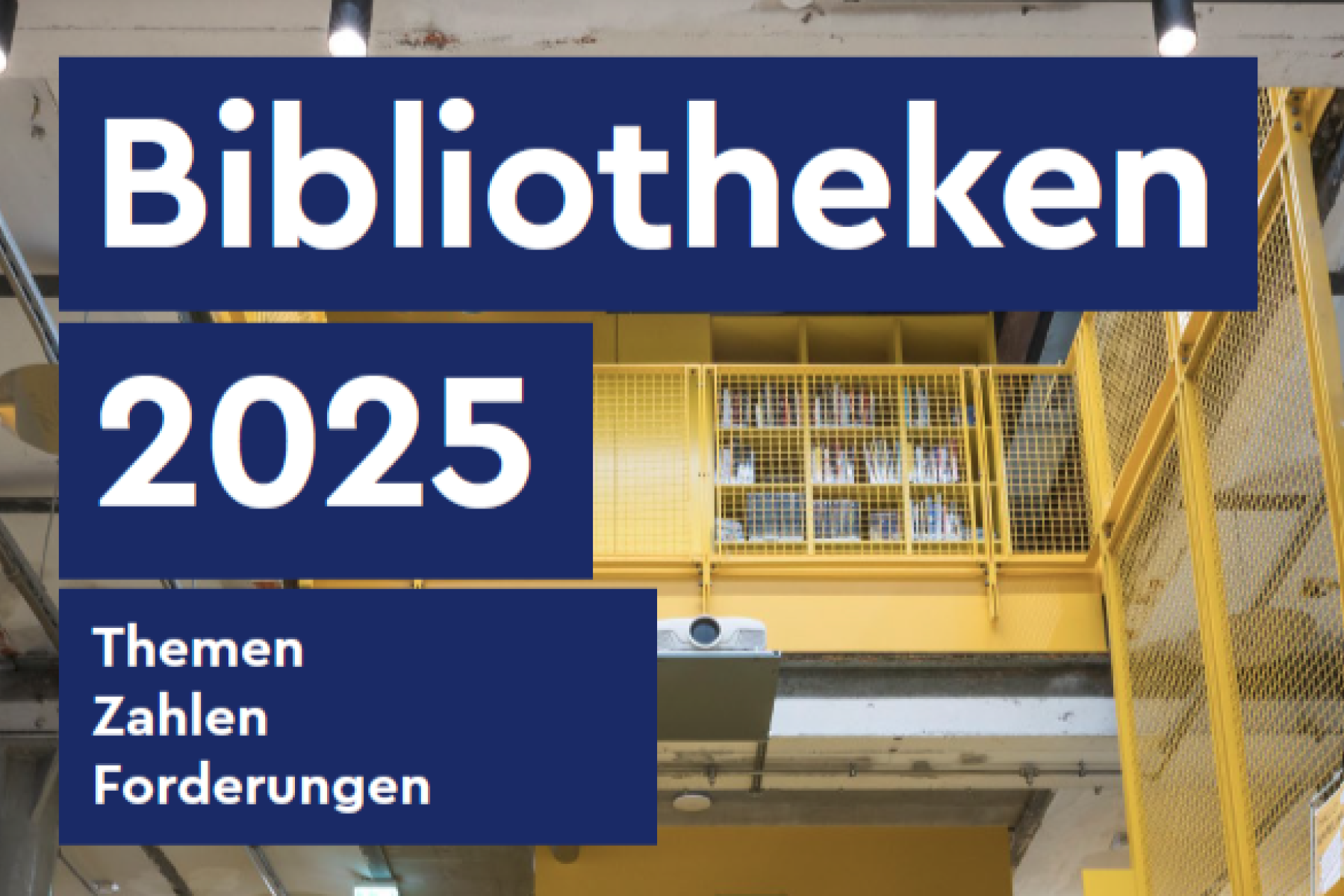 Auschnitt des Covers der Publikation "Bibliotheken 2025"
