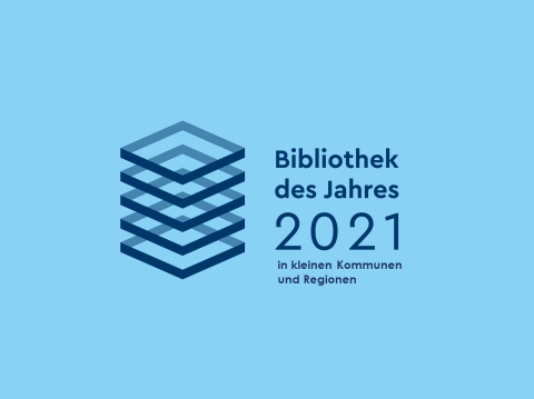 Logo der Bibliothek des Jahres in kleinen Kommunen und Regionen 2021