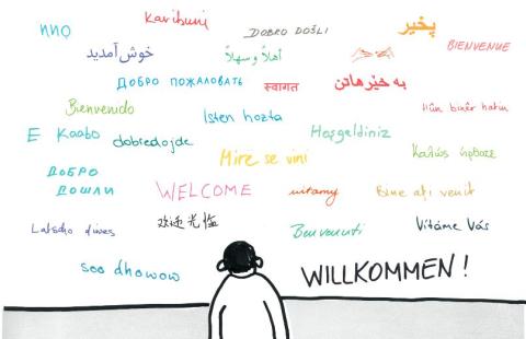 Bild Webinar Willkommenskultur in Deutschland - Bibliotheksangebote für Geflüchtete und Zuwanderer