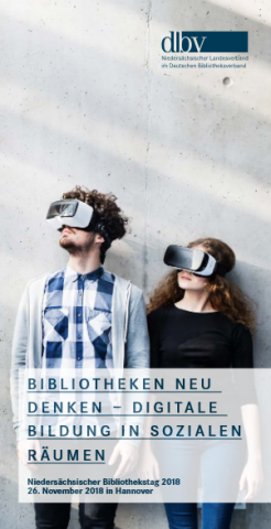 Cover des Programmflyers des Niedersächsischen Bibliothekstages