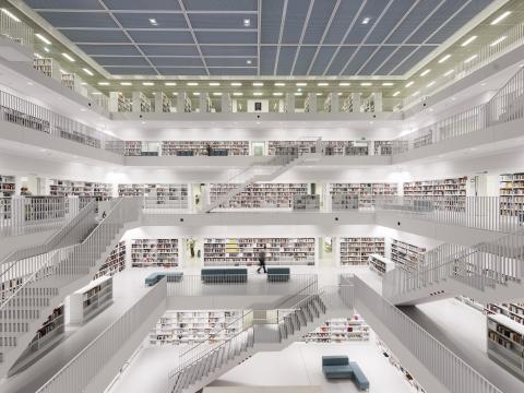 Stadtbibliothek Stuttgart Innenansicht