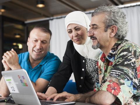 Sprachkurs in der Bibliothek