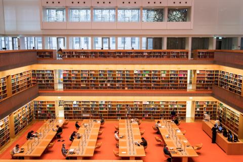 Lesesaal der Staatsbibliothek zu Berlin, Standort unter den Linden.