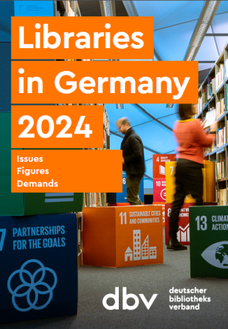 Cover des englischen Berichts "Libraries in Germany 2024"