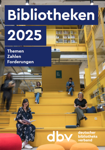 Cover "Bibliotheken 2025" mit Bibliothekssituation
