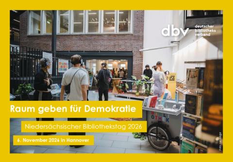 Cover des Programms vom Niedersächsischen Bibliothekstag 2026