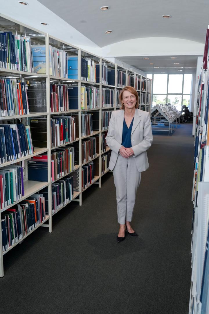  Elke Büdenbender in Amerika-Gedenkbibliothek
