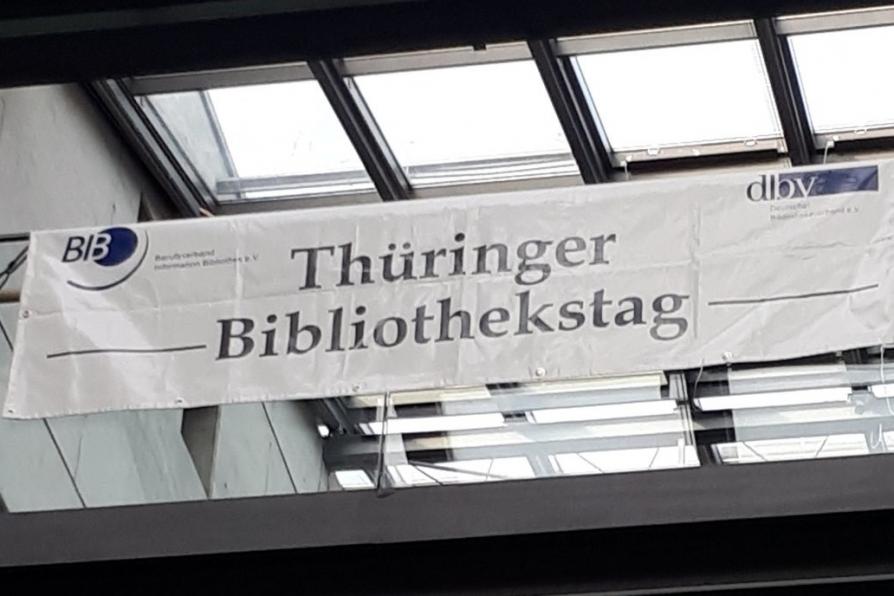 Banner vom Thüringer Bibliothekstag