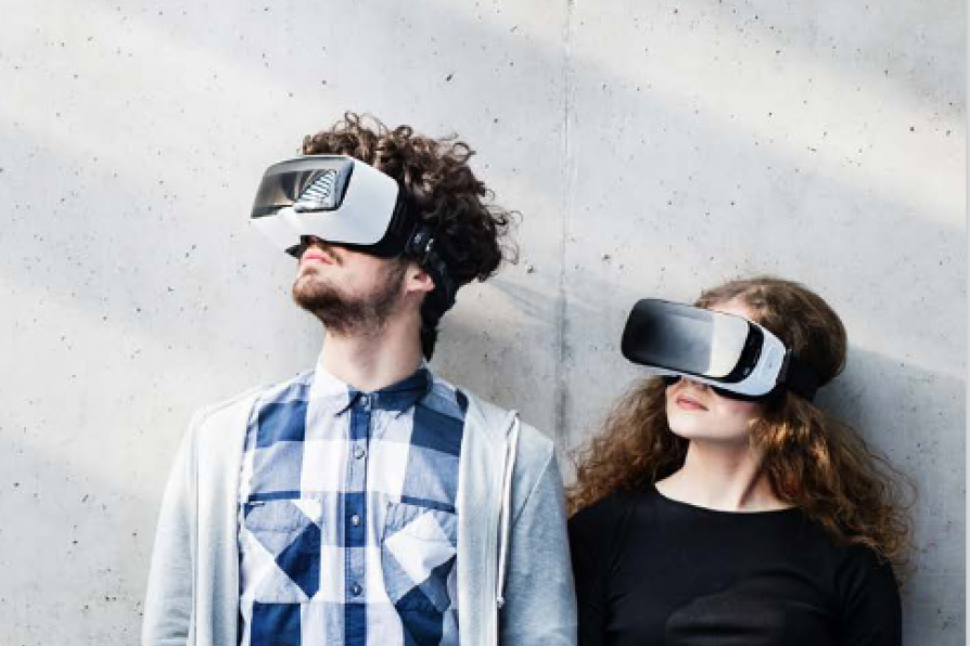 Personen mit VR-Brillen