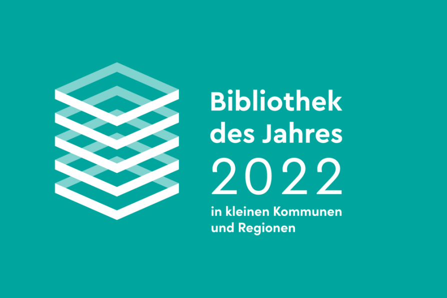 Logo Bibliothek des Jahres in klenen Kommunen und Regionen 2022
