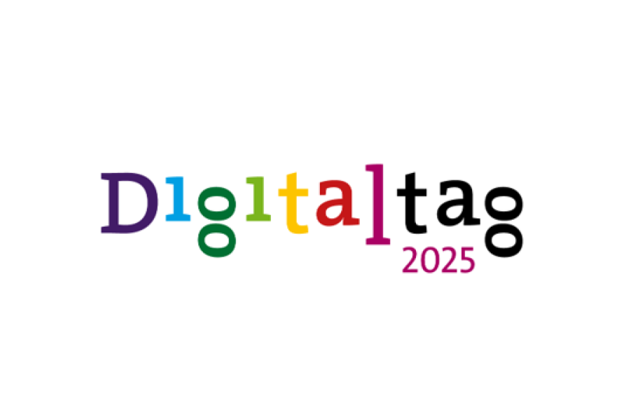 Logo Digitaltag 2025 mit bunten Buchstaben