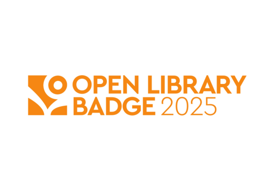 Orangenes Logo Open Library Badge 2025