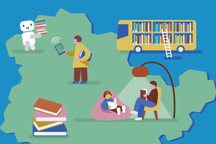 Landkarte von Thüringen 