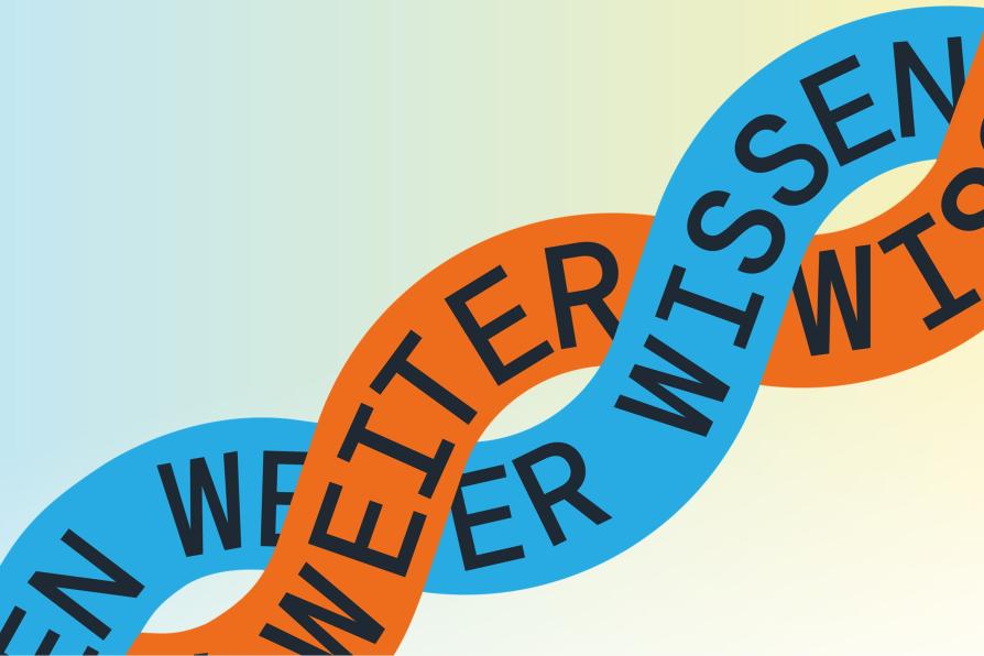 Helix mit der Aufschrift Weiter Wissen